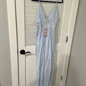 Powder blue maxi dress
